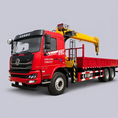 Truck-Mounted Crane Transport Vehicle  ( 8-Ton With Rear Tandem Axles And Four-Section Boom )