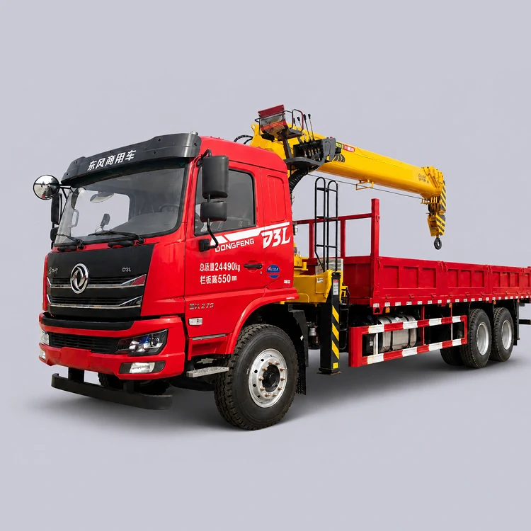 Truck-Mounted Crane Transport Vehicle ( 8-Ton With Rear Tandem Axles And Four-Section Boom )